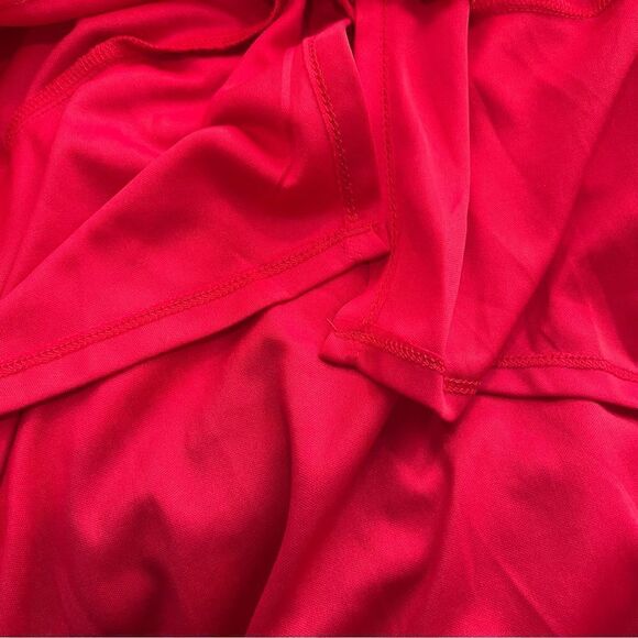 NWT Lulu’s Outstanding Red Ruched High-Low Midi Dress size S - Picture 9 of 12